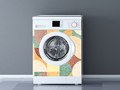Oedim Vinyle décoratif pour lave-linge Abstracto Couleurs, vinyle décoratif pour machine à laver, décoration de cuisine, autocollant pour lave-linge