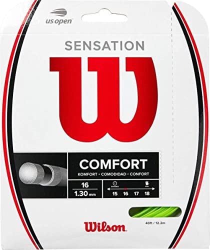 Wilson Sensation Neon 16 Tennis String - Set, Green #TOP1