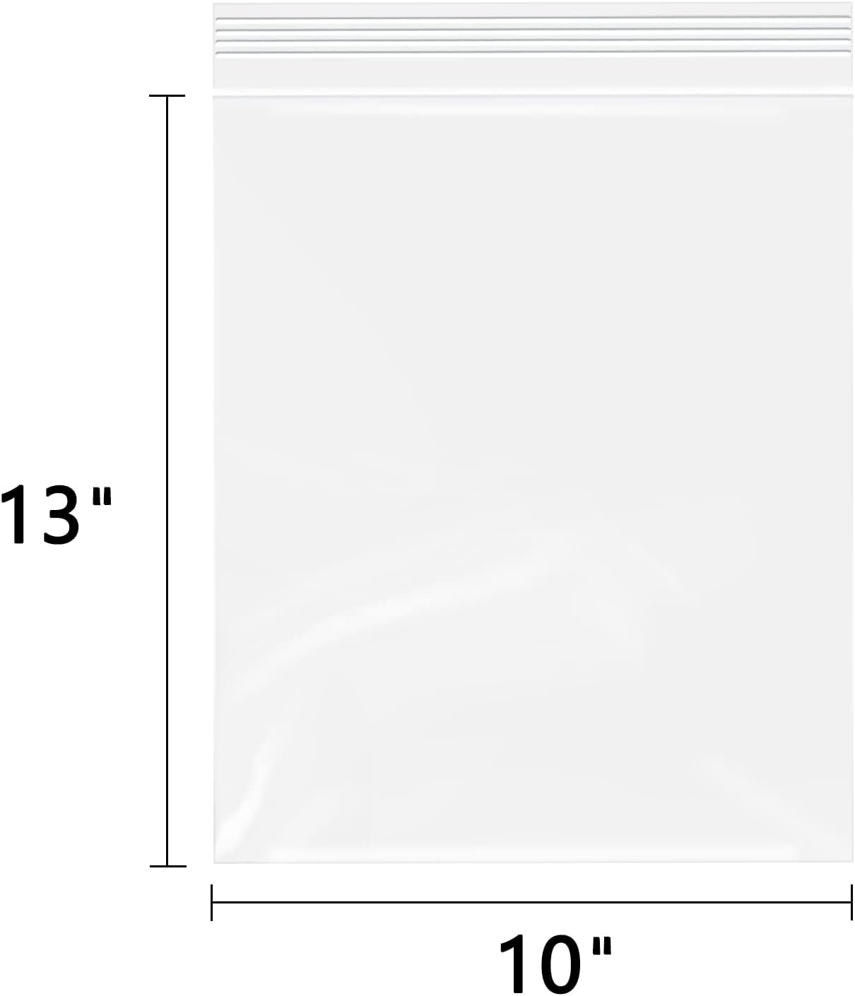 WEPOLY - 10" x 13"(1000 Count) Zip Plastic Poly Bags - 2 Mil Clear Reclosable Zipper Bags for Prints, Photos, Documents, Clothing, T-Shirt, Storage image 2