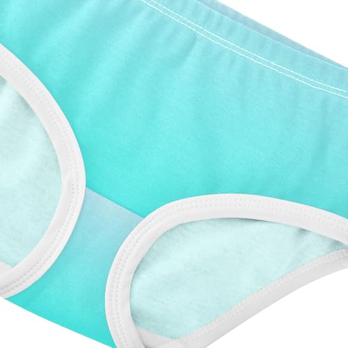 Joisal Cotton Girls Underwear Toddlers Elegant Blue Turquoise Gradient Panties for Girl Durable Undies Kids Briefs 2t4