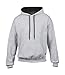 Produktbild Gildan Sweatshirt mit Kapuze "Heavy Blend" Gr. M, Sportgrey/Black