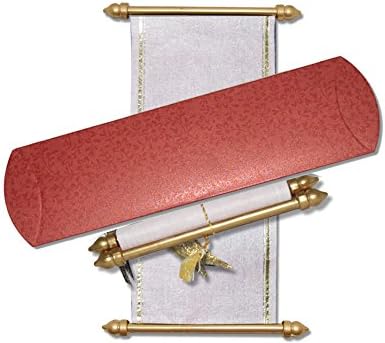 Small Size Scroll Invitations, Mini Scrolls (10 pcs) (Red)