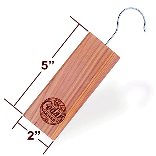 Cedar Hang-Ups - 8 Pack - Cedar Sense - Made In The U.s.a. - Cedar Blocks For Clothes Storage - Cedar For Closets And Drawers - Long Lasting Cedar Scent #TOP2