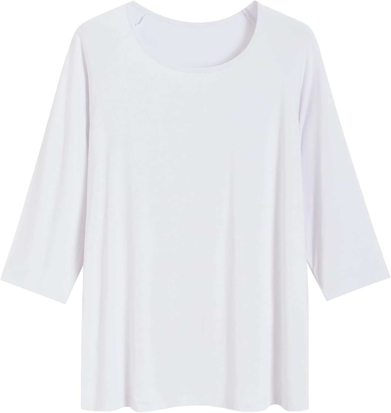 Latuza Women's Viscose Pajama Tops Crewneck 3/4 Sleeves Sleep Tee