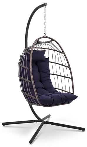 SereneLife Silla Huevo Colgante con Soporte