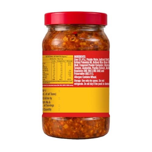 Image of Ruchi Magic Lime Pickle | Tangy and Spicy Traditional Indian Taste | Sun-Ripened Lemon Pieces Blended with Aromatic Spices | Perfect with all Meals | 1 kg