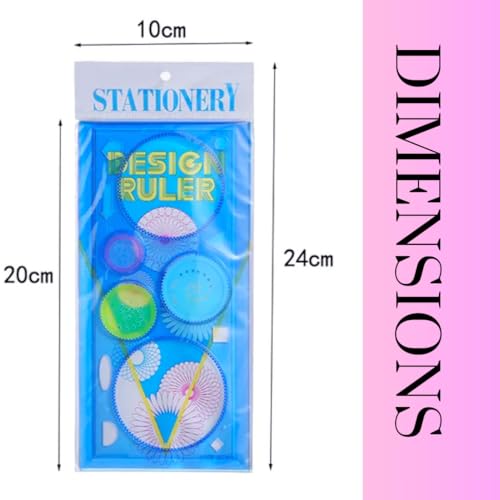 Image of Scale for Kids Birthday Return Gift (Pack of 36), Kids Return Gift, Design Ruler for Boys and Girls, Spirograph, Art Craft, Stationery (Pack of 36), Multicolor