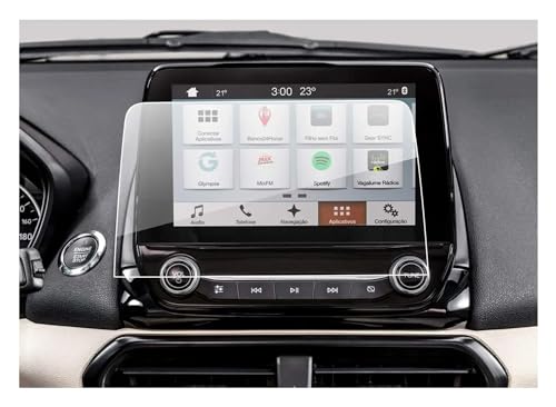 Film protection verre trempé écran navigation EcoSport SYNC 3 2018 anti-trace accessoire auto