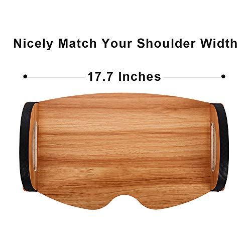 Strongtek Foot Rest Under Desk, Desk Footrest, Rocking Foot Nursing Stool, Rocker Balance Board, Natural Wood, Non-Slip, Ergonomic Pressure Relief For Posture Support, Home, Office Use (18Wx11L) #TOP2