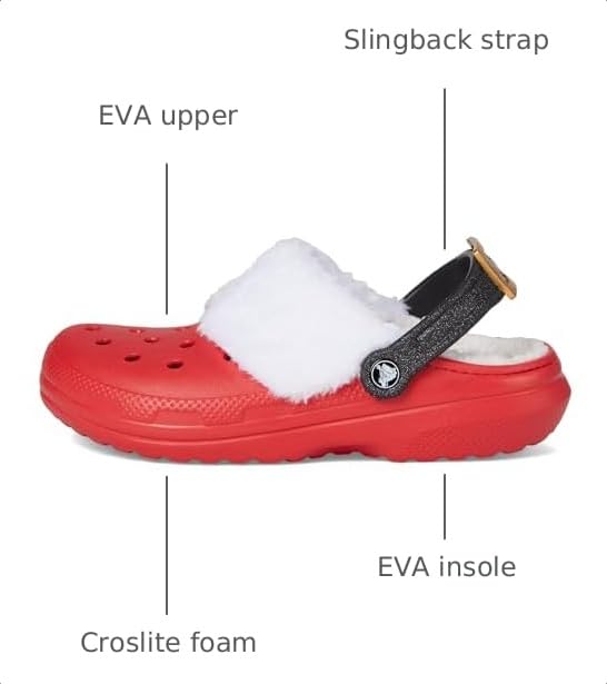 Image of Crocs Unisex-Adult Classic Holiday Lined Clogs