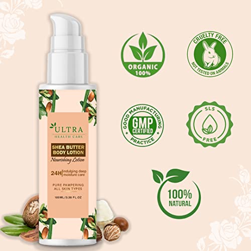 Ultra Healthcare Body Lotion for Dry Skin, Shea Smooth, with Shea Butter, For Men & Women - Image 5