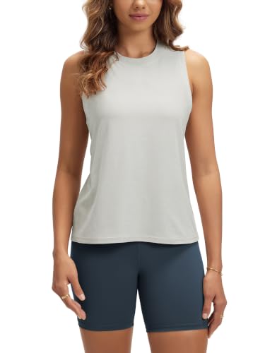 Image of ODODOS Women's Performance Tank Ultra Soft odSTRATUM Tech Sleeveless Tee Shirts High Crew Neck Pullover Top