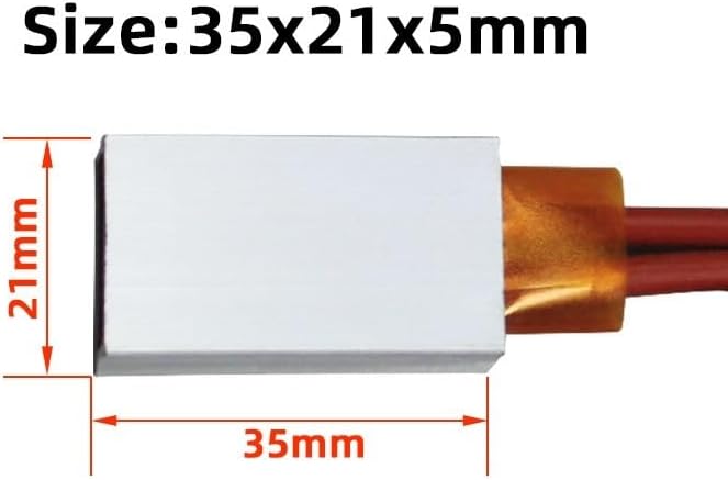 12V~220V PTC Heating Plate Constant Temperature PTC Ceramic Heating Sheet With Aluminum Shell Electric Heater Accessories 35 * 21 Satisfied(36V - 220 degrees)