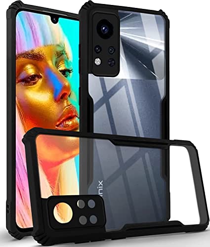 Image of Jkobi Back Cover Case for Infinix Note 12i (2022) (Crystal Glass Back | Camera Protection | Professional Black)