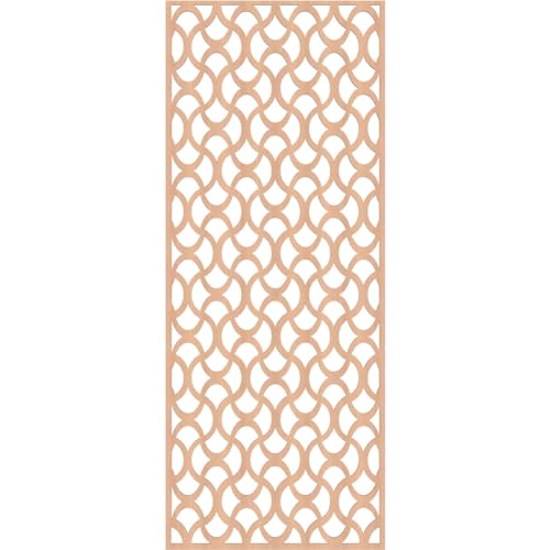 Image of Resort Decorative Pierced Fretwork Wood Wall Panels, 27 3 /8 inchW x 69 3 /8 inchH x 1 /4 inchT, Alder