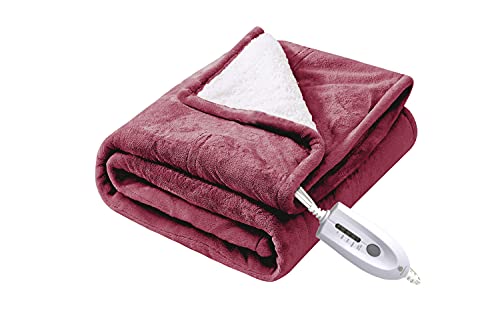 image for Marquess Heated Throw Electric Blanket， with 4 Heat Settings/Safety 