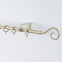 Amazon.co.jp: カーテンレール アイアン シングル ▽190cm