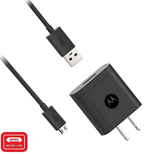 Motorola 10W Rapid Charger with 3.3 Foot USB-A to Micro USB Cable