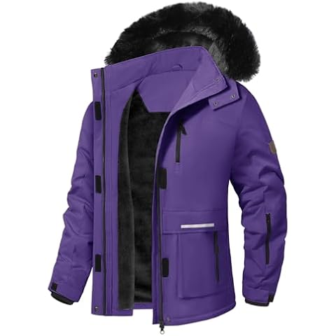 CMTOP Women's Waterproof Fleece Ski Jacket Cover