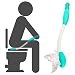 SoulQ Toilet Tissue Aids Tools,Bottom Wiper,Tissue Grip Long Handle Reach Comfort Aid Holder Toilet Paper Toilet Aid Self Wipe Helper