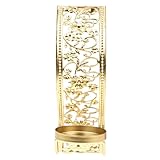 HOUDERCO Wandkerzenhalter Metall Filigraner Wandkerzenleuchter mit Hängefunktion für Wohnraum Dekoration