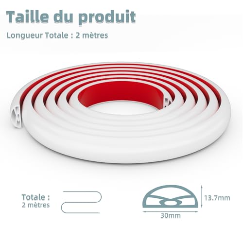 Seuil de douche contre les inondations : barrière d'eau pliable auto-adhésive - 3