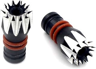 Xiangtat M2.5 M3 M4 Aluminum RC Transmitter Stick Ends Thumb Rocker Non-Slip Head for X-lite Flysky FUTABA JR FrSky RadioLink WFLY (M4 Black) (M4 Black)