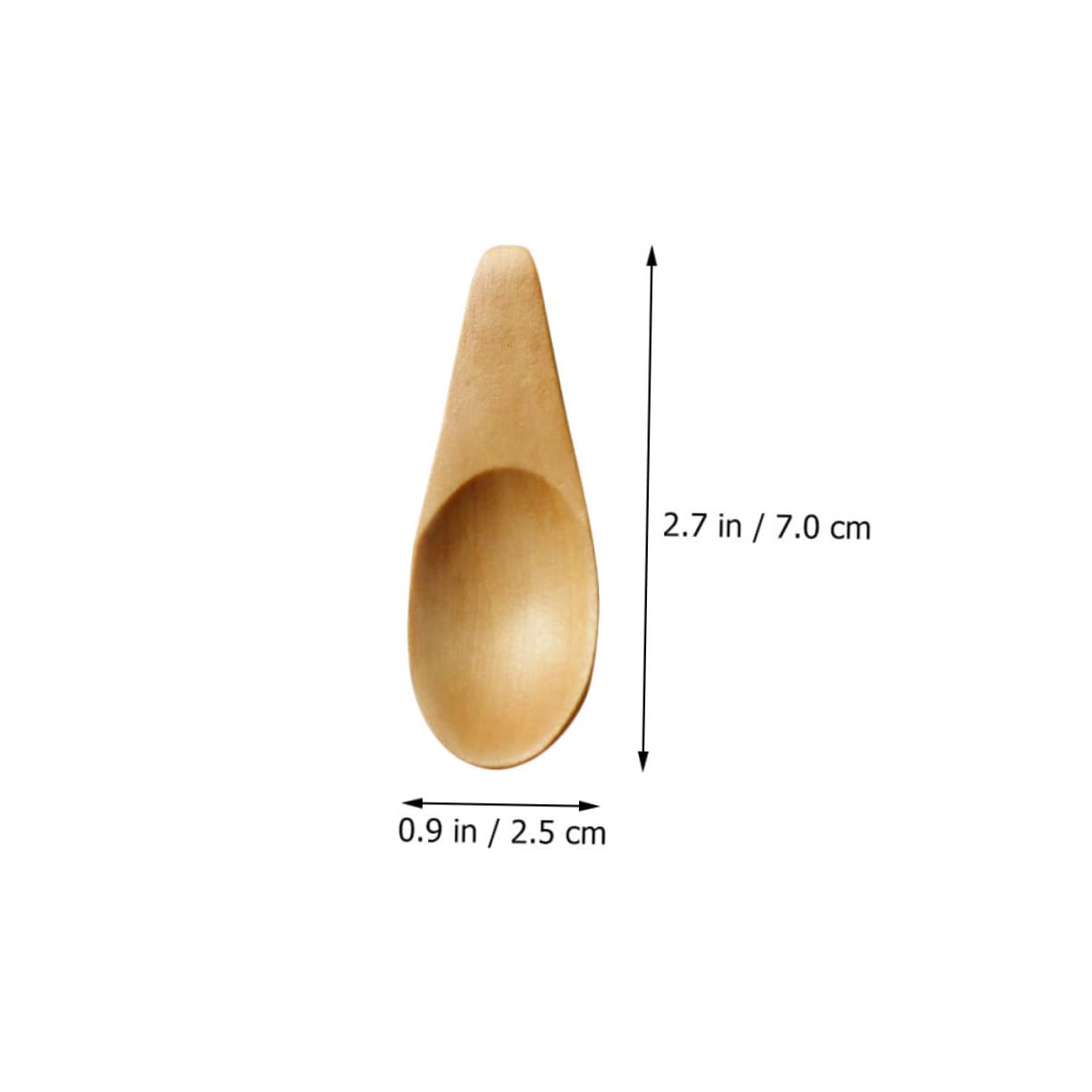 Cabilock Mini Wooden Spoons Creative Tea-leaf Scoops Milk Powder Scoops Perfect for Kitchen
