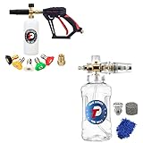 Tool Daily Foam Cannon, Adjustable Snow Foam Lance, Short Pressure Washer Gun with Foam Cannon
