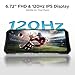 DOODEE Blade GT Pro 5G Rugged Phone with LED Light Effect,32GB+512GB/2TB Rugged Smartphone,6.72” FHD+120Hz, 5800 mAh Android Phone,100MP+32MP AI Camera/Face& Finger ID/NFC,Sliver
