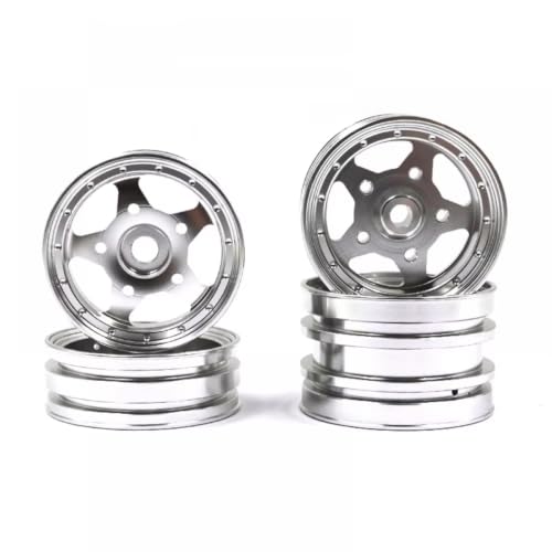 Jantes aluminium 5 rayons Type B haute résistance pour Tamiya Fast Attack