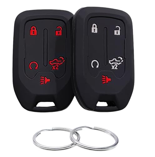 Coque de clé en silicone REPROTECTING pour Chevrolet Silverado et GMC Sierra HYQ1EA