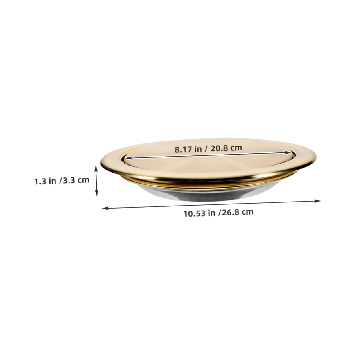 Tapa Abatible para Cubo de Basura Empotrada de Acero Inoxidable Dorado Diseño Moderno y Resistente al Óxido para Cocinas y Restaurantes