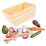 Aliments de jeu en bois - améliore les capacités cognitives de l'enfant et sa capacité à identifier la couleur, favorisant ainsi le sentiment d'accomplissement des enfants, aliments de jeu pour enfants