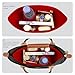 Lckaey Purse Organizer Insert For Long champ Le Pliage Inserts With Zipper Handbag Felt Insert Tote Bag Organizador Y012-red-large