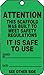 ATTENTION THIS SCAFFOLD WAS BUILT TO MEET SAFETY REGULATIONS IT IS SAFE TO USE (50 Pack)