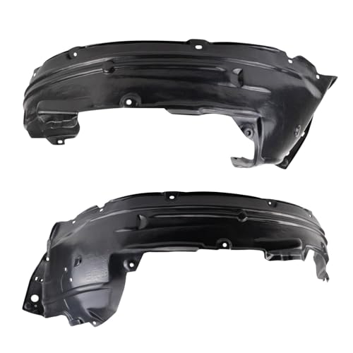 Image of TRQ Front Driver and Passenger Side Inner Fender Liner Set Compatible with 2012-2014 Honda CR-V