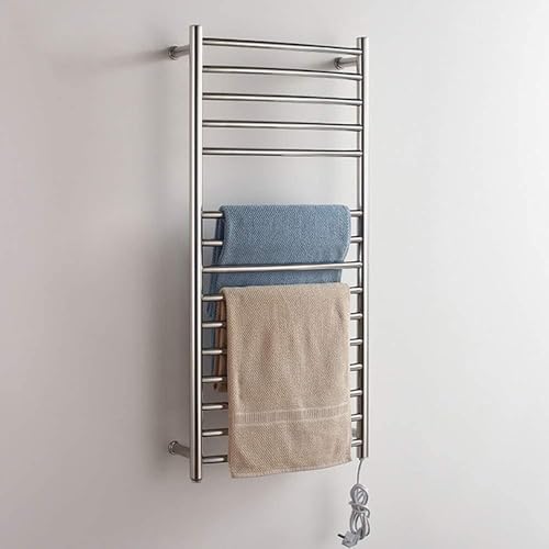 Chauffe-serviettes mural en acier inoxydable au design épuré et durable - 3