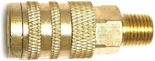 MaxLLTo Acoplador de latón industrial de repuesto de 14 pulgadas x NPT macho de 14 pulgadas para neumática interestatal CH441BS