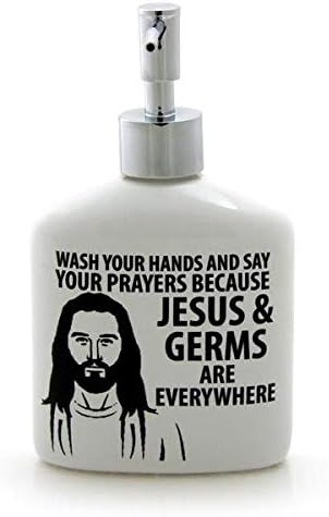 Jesus And Germs Soap Dispenser