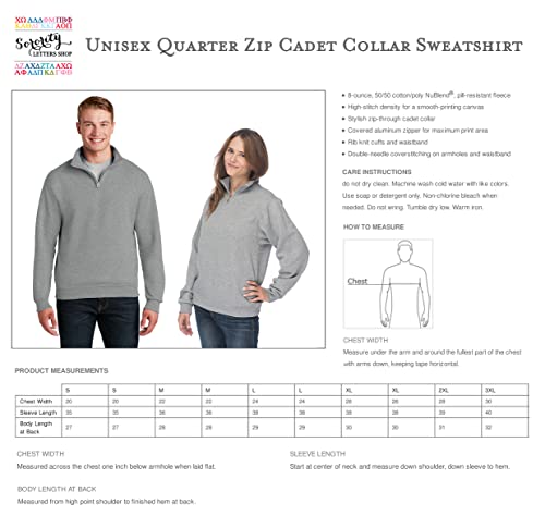 Kappa Delta Quarter Zip Pullover Sweatshirt (L) #TOP3