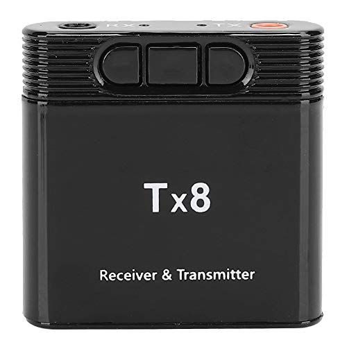 Audio Adapter, 2 in 1 Bluetooth 5.0 Transmitter and Receive Pair with Smart Phones, Tablets, Desktops and Laptops