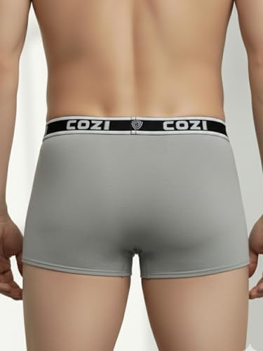 Image of Lux Cozi Mens Pure Cotton Solid Mini Trunk | Mini Trunk Underwear for Men | Color and Print May Vary | Pack of 5