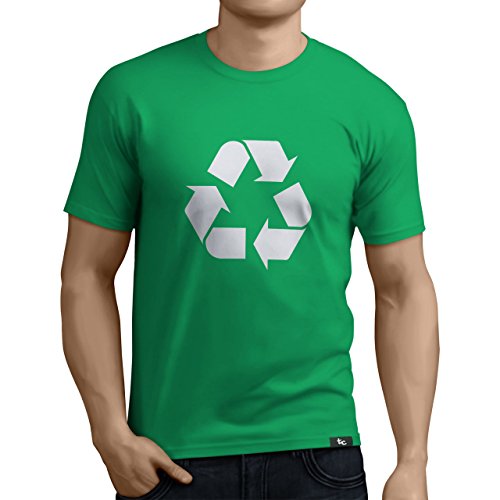 Tuning Camisetas - Camiseta Divertida para Hombre - Modelo Reciclaje, Color Verde- Talla M (0213-verde-reciclaje-M)
