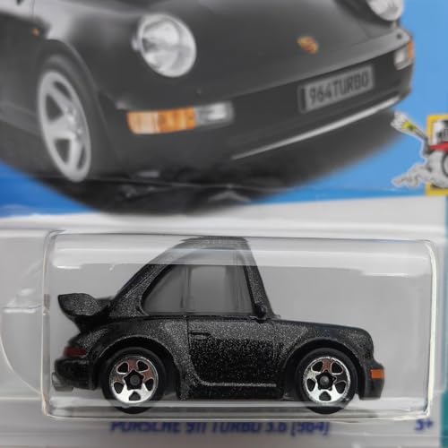 Image of Hot Wheels 1:64 Porsche 911 Turbo 3.6 Tooned 3 Years & Above (Black)