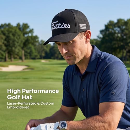 Image of Funny Golf Hat Gifts for Men, USA Funny Golf Cap with USA Flag, Gift Party, Birthdays, Wedding Gifts One-Size Fits All