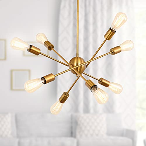 Best Cyber Monday ๐ฅ MIDUXIY 8-Light Sputnik Chandeliers, Vintage Pendant Lighting Fixture, Modern Industrial Electroplated Brass Gold Sputnik Ceiling Pendant Light for Dining Room Kitchen Living Room Bedroom Best Cyber Monday ๐ฅ MIDUXIY 8-Light Sputnik Chandeliers, Vintage Pendant Lighting Fixture, Modern Industrial Electroplated Brass Gold Sputnik Ceiling Pendant Light for Dining Room Kitchen Living Room Bedroom