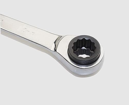 Llave de trinquete 4 en 1 de acero al cromo vanadio doble extremo llave de trinquete 0.157-0.315 in plata para el hogar garaje taller herramientas 1