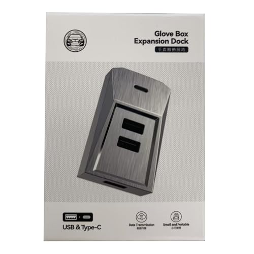 Adaptateur de console centrale USB pour boîte à gants de voiture