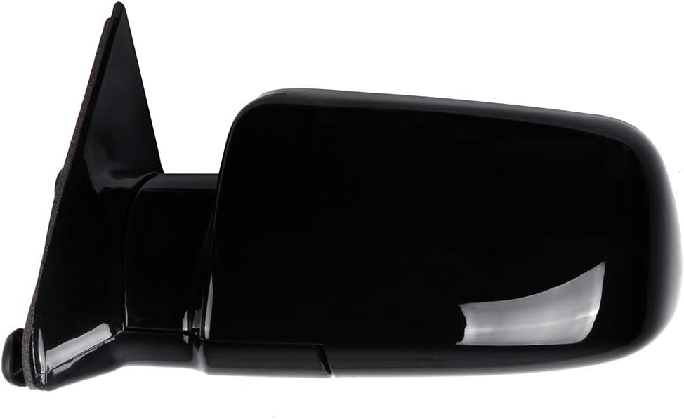OCPTY Black Left Side And Right Side Mirrors Fit For 1988-1998 For Chevy C1500 Smooth Mirror Glass Manual Fold Non-Heated